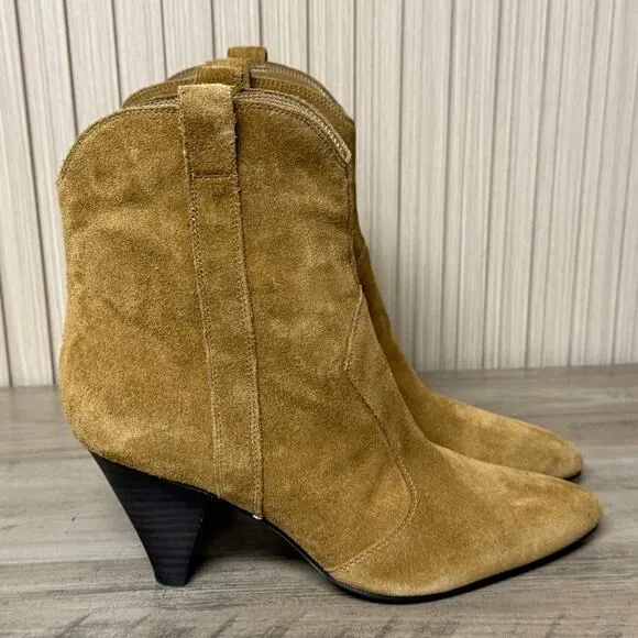 Marc Fisher LTD Carissa Suede Ankle Boots Women’s Size 7.5M