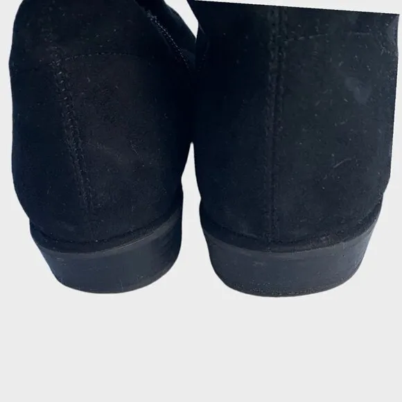 Marc Fisher Suede Over the Knee Boots Black Size 9W