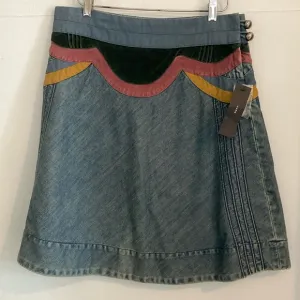 Marc Jacobs Y2K Denim Skirt 70’s style sz 6 NWT