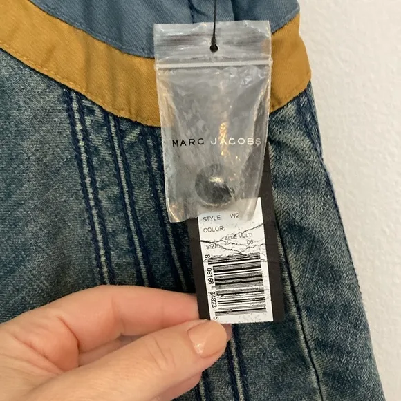 Marc Jacobs Y2K Denim Skirt 70’s style sz 6 NWT