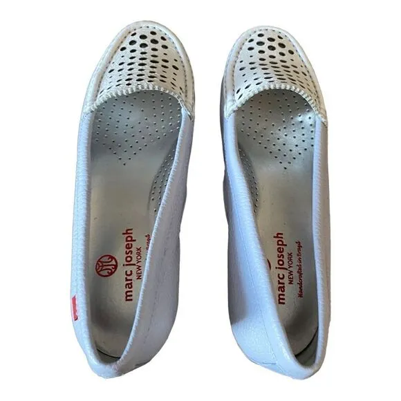 MARC JOSEPH | NEW YORK Leather Made in Brazil Venetian Perforated Loafer Shoes 6