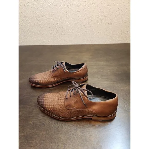MARC JOSEPH NEW YORK Men's Oxford Leather Lace Up Dress Shoes Size 7