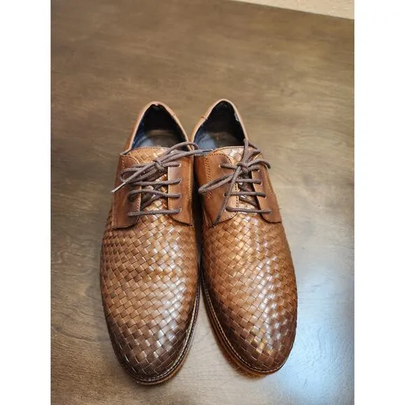 MARC JOSEPH NEW YORK Men's Oxford Leather Lace Up Dress Shoes Size 7