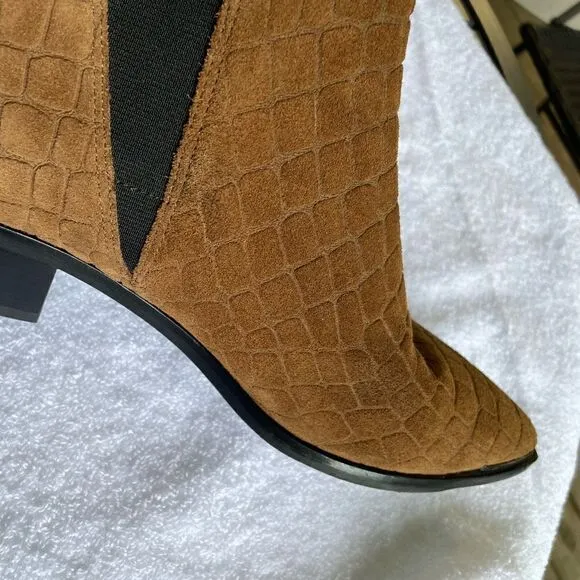 Marc Fisher Brown Ankle Boots Size 7
