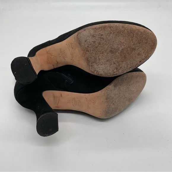 Marchez Vous heeled ankle boots black suede made in Italy women’s size 7 1/2