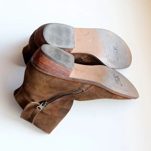 Matisse &quot;Southside&quot; Camo Suede Leather Block Heel Ankle Boots / Booties 8