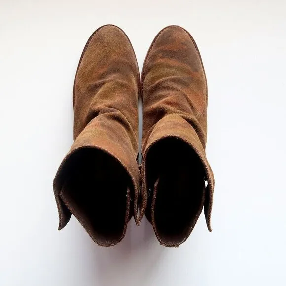 Matisse &quot;Southside&quot; Camo Suede Leather Block Heel Ankle Boots / Booties 8
