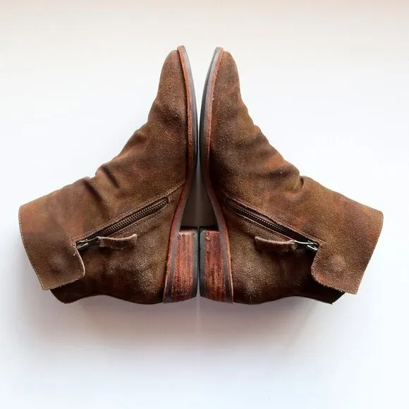 Matisse &quot;Southside&quot; Camo Suede Leather Block Heel Ankle Boots / Booties 8