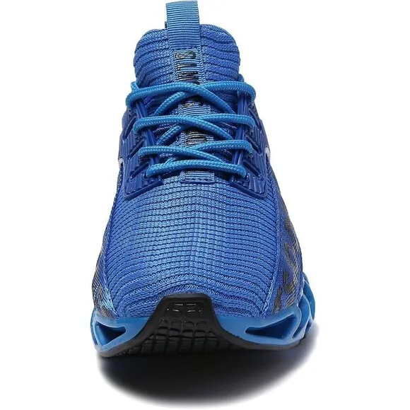 Men Blue  Athletic Running Shoes Non-Slip Fashion Sneakers