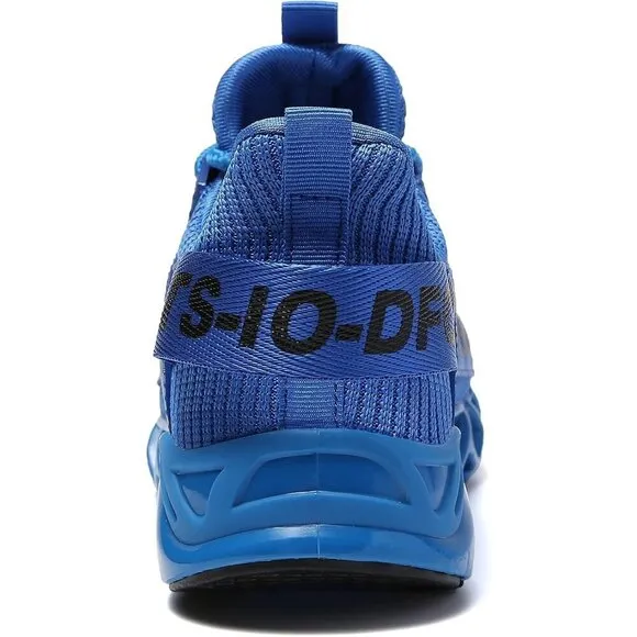 Men Blue  Athletic Running Shoes Non-Slip Fashion Sneakers