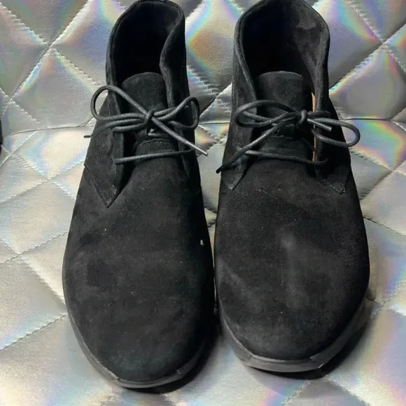 Men’s Black Clarks Unobstructed High Top Ankle Boots Suede