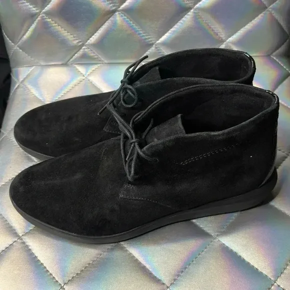 Men’s Black Clarks Unobstructed High Top Ankle Boots Suede