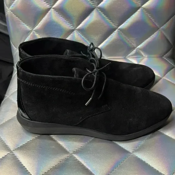 Men’s Black Clarks Unobstructed High Top Ankle Boots Suede