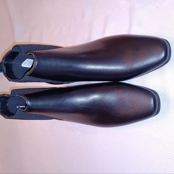 Mens Calvin Klein Brayden Casual Slip-on Boots Size 12 NEW BlackDress Shoe Boot
