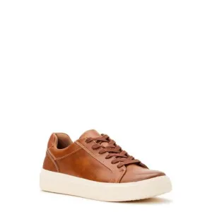 Men's Casual Court Sneakers Classic Style Comfortable Everyday Shoes - Brown