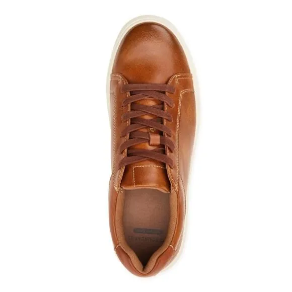 Men's Casual Court Sneakers Classic Style Comfortable Everyday Shoes - Brown