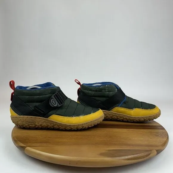 Mens Chaco Ramble Puff Linear Green Insulated Casual Winter Ankle Boots Size 8 D