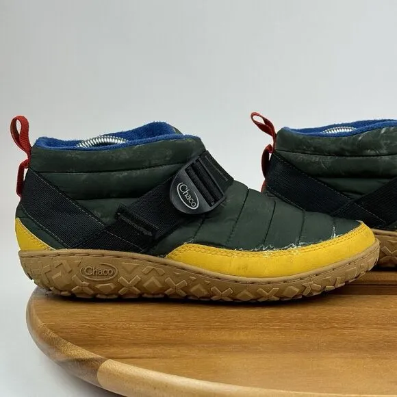 Mens Chaco Ramble Puff Linear Green Insulated Casual Winter Ankle Boots Size 8 D