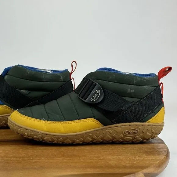 Mens Chaco Ramble Puff Linear Green Insulated Casual Winter Ankle Boots Size 8 D