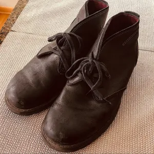 Mens Clarks leather ankle boots