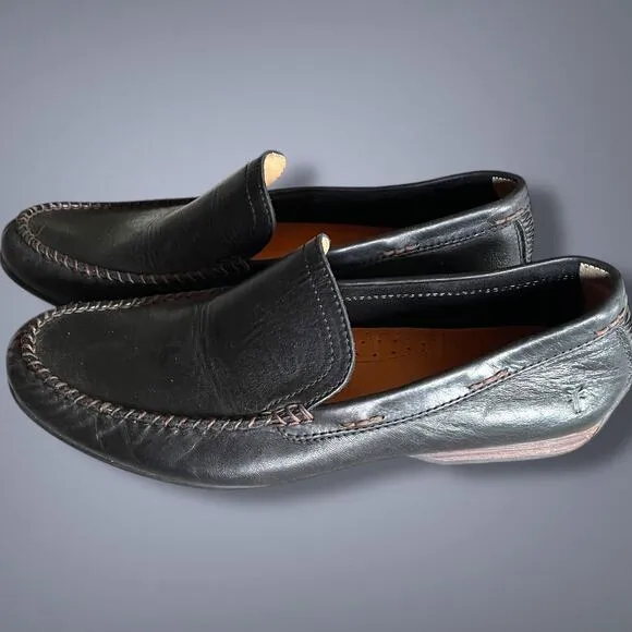 Men's FRYE Black Leather Lewis Venetian Loafer No Flaws, Maybe Worn Once
