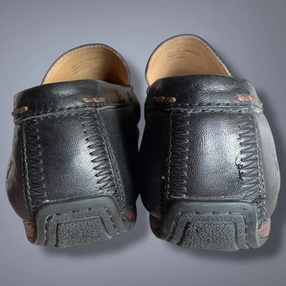 Men's FRYE Black Leather Lewis Venetian Loafer No Flaws, Maybe Worn Once