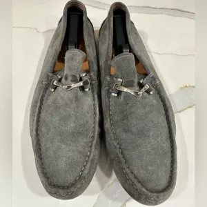 Men's Gucci Gray Suede Driver Loafer