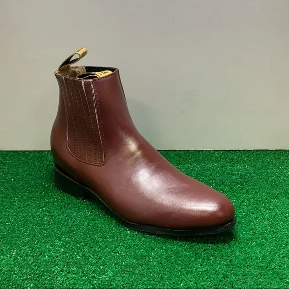 Men’s Half boot Charro Botin Western Cowboy Wine Botines charros vaqueros Vino