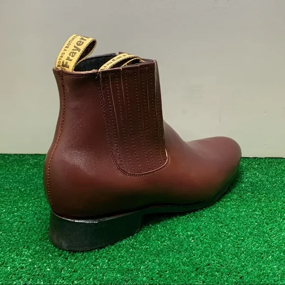 Men’s Half boot Charro Botin Western Cowboy Wine Botines charros vaqueros Vino