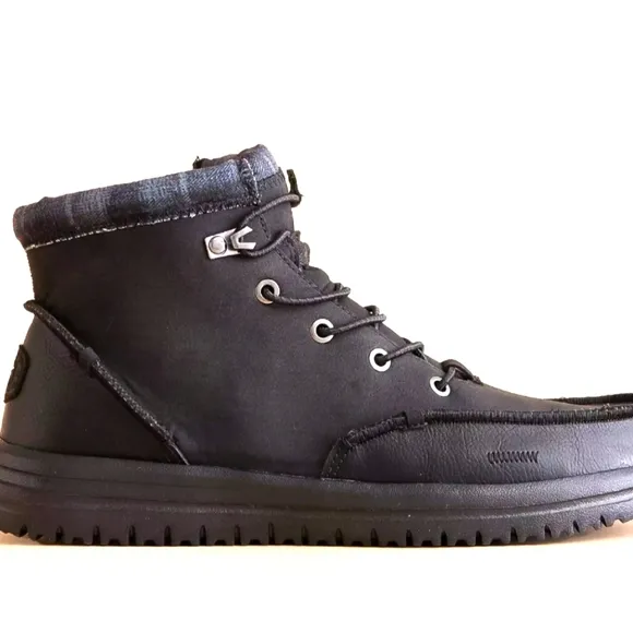 Mens Hey Dude Faux Leather Boots