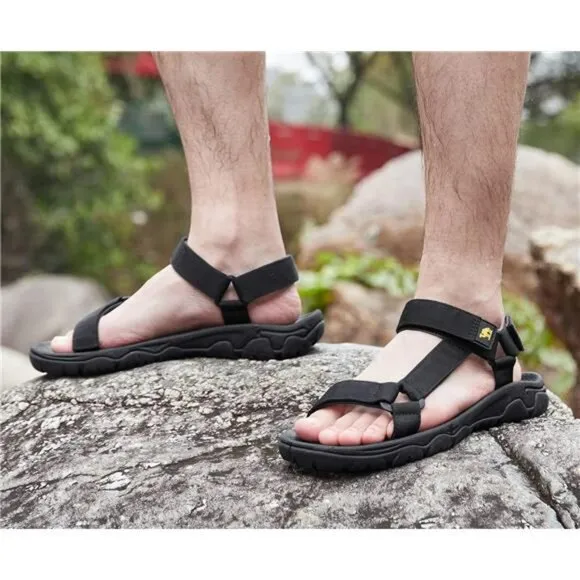 Mens Hiking Sandals Waterproof Open Toe Outdoor Sport Walking Beach Shoes