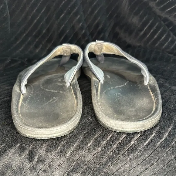 Men’s Olukai Hokua Quick Drying Beach Sandals Size 12 GUC in Blue Retails $80