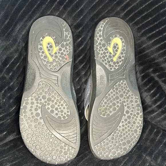Men’s Olukai Hokua Quick Drying Beach Sandals Size 12 GUC in Blue Retails $80