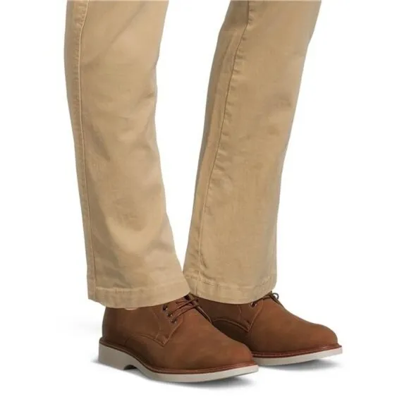 Men's Tan Donald Oxford Dress Shoes - Comfort Footbed, Flexible Sole, Size 10