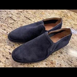 Men's Trask Bradley Slip on Suede Loafers Shoes Size 12M Navy Blue