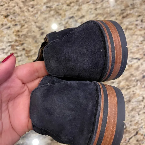 Men's Trask Bradley Slip on Suede Loafers Shoes Size 12M Navy Blue