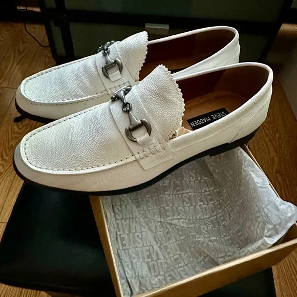 Men's White Loafers
