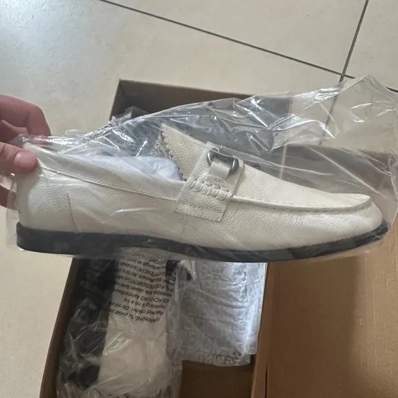 Men's White Loafers