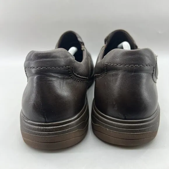 Mephisto Davy Slip On Loafers Men's Size 13 Dark Brown Leather Comfort Low Shoes