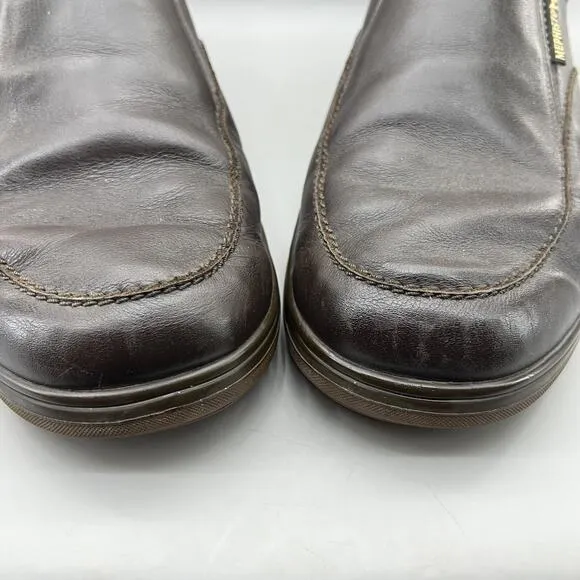 Mephisto Davy Slip On Loafers Men's Size 13 Dark Brown Leather Comfort Low Shoes