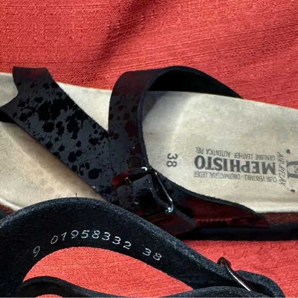 Mephisto Helena Black Sandals, Women’s Size 8, EUC
