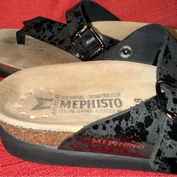 Mephisto Helena Black Sandals, Women’s Size 8, EUC