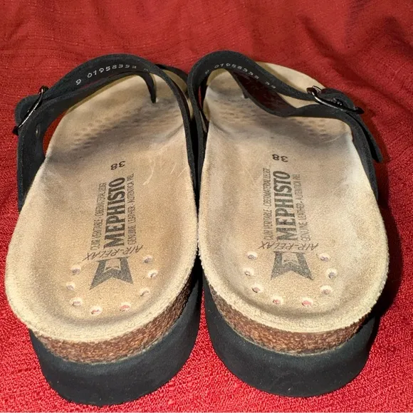 Mephisto Helena Black Sandals, Women’s Size 8, EUC