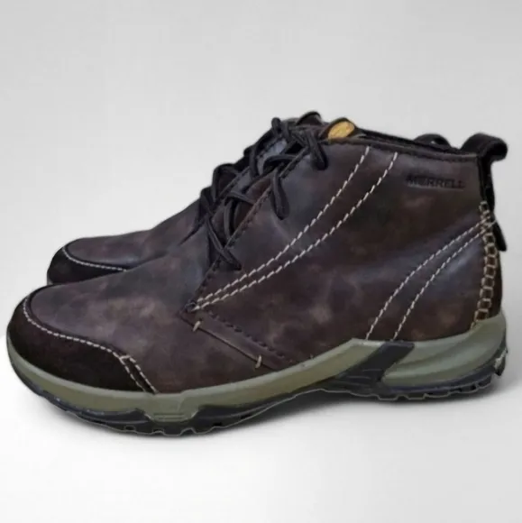 Merrell Boot Inbound Chukka Mens Shoes Brown Leather Size 9