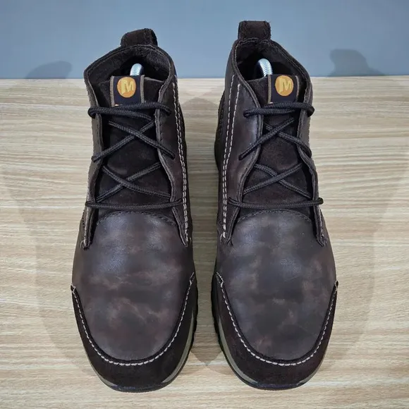 Merrell Boot Inbound Chukka Mens Shoes Brown Leather Size 9