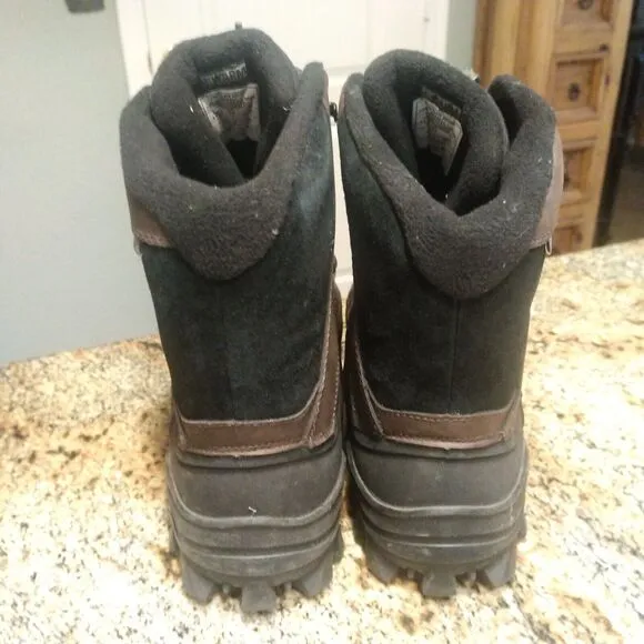 Merrell Fraxion Shell 8 Insulated Waterproof Winter Boots Brown Men's 11.5 EUC