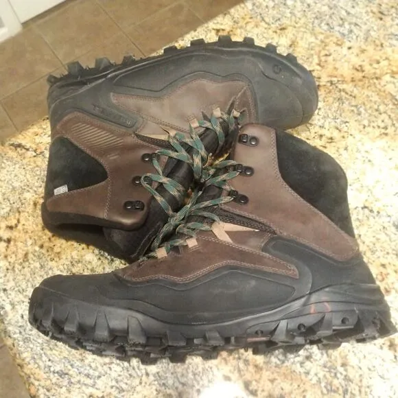 Merrell Fraxion Shell 8 Insulated Waterproof Winter Boots Brown Men's 11.5 EUC