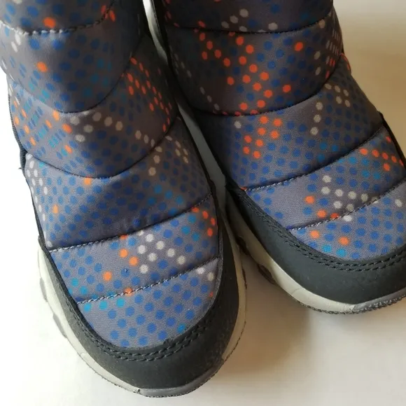 ❗Merrell Navy Orange Child Free Roam Puffer Waterproof Snow Boots 11M❗