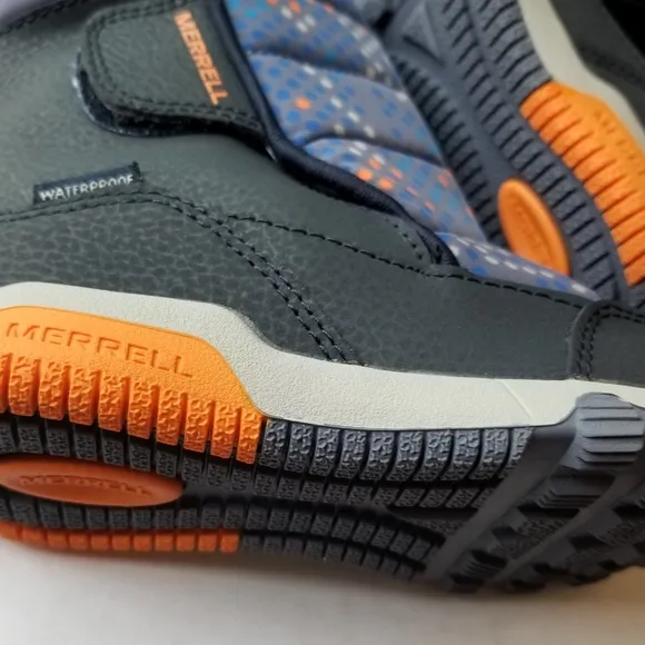❗Merrell Navy Orange Child Free Roam Puffer Waterproof Snow Boots 11M❗
