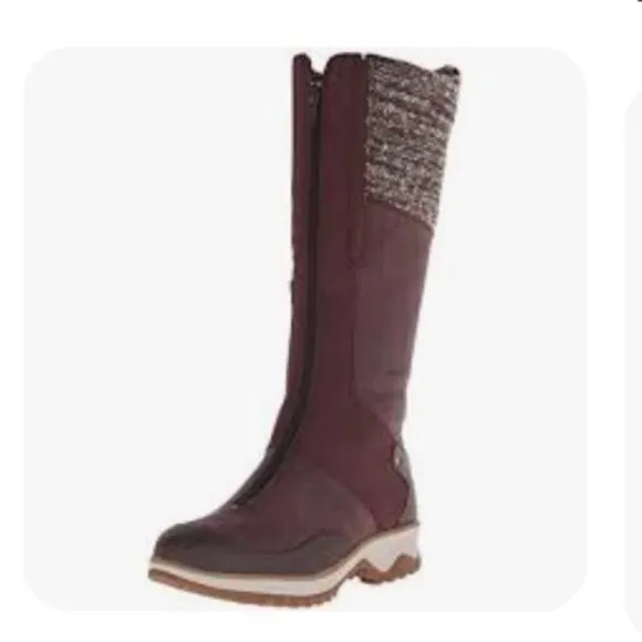 Merrell women's Eventyr Cuff boots waterproof tall high 8.5 wine